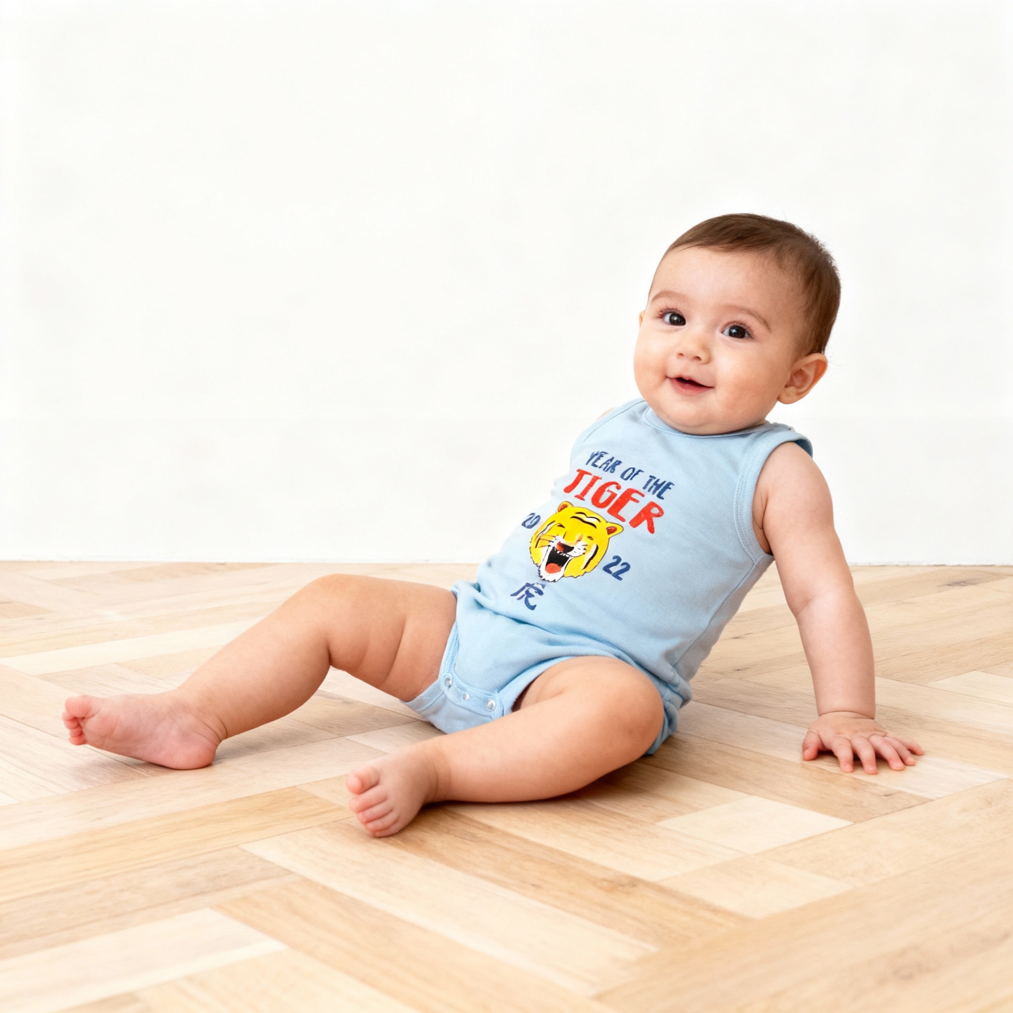 Sleeveless Baby Boy Bodysuit 2