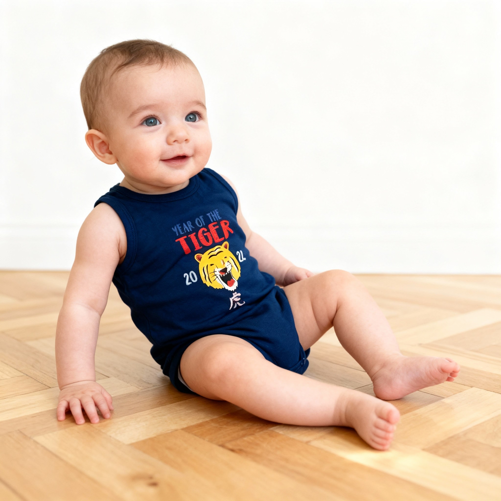 Sleeveless Baby Boy Bodysuit 3