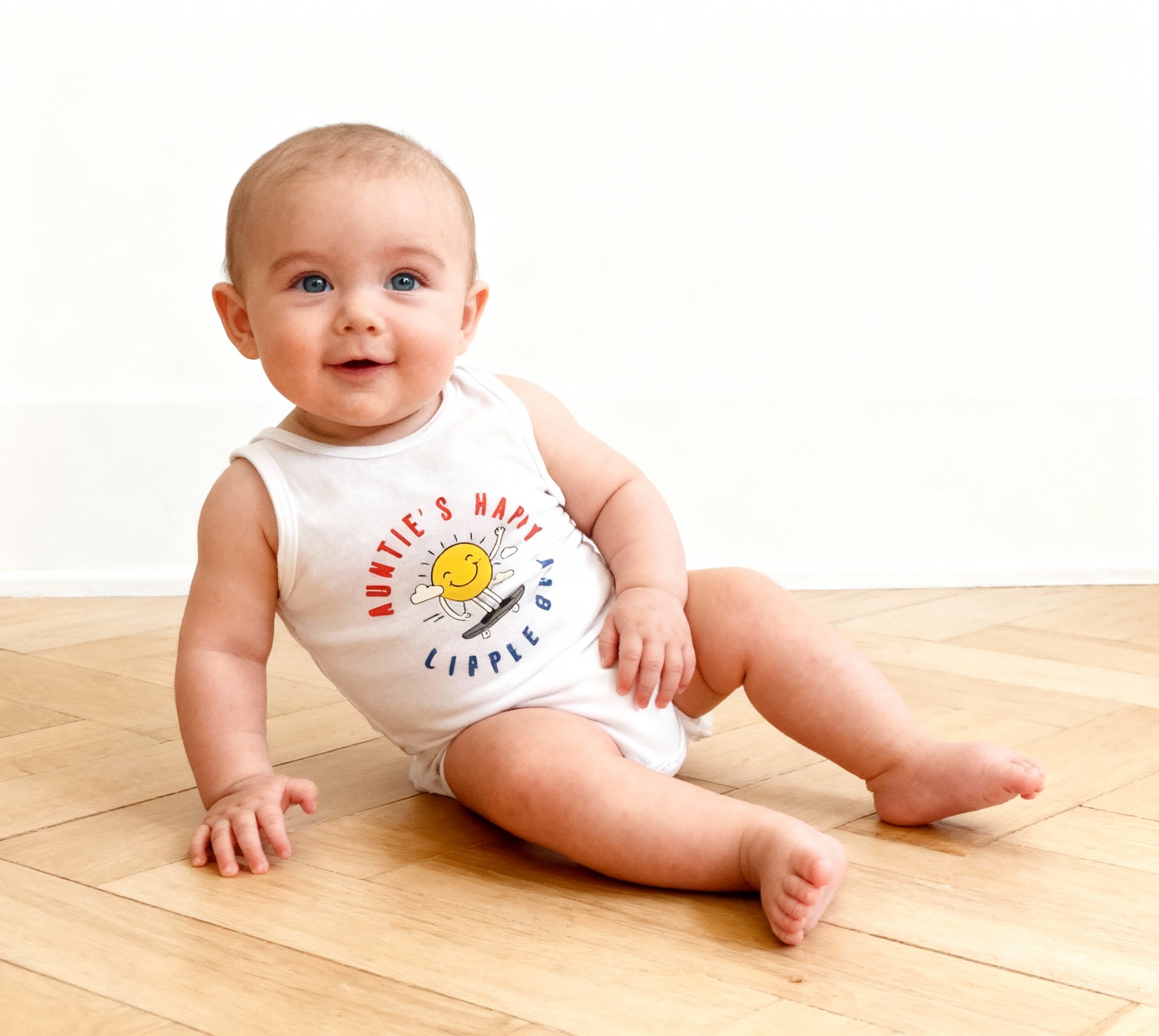 Sleeveless Baby Boy Bodysuit Sunny 5