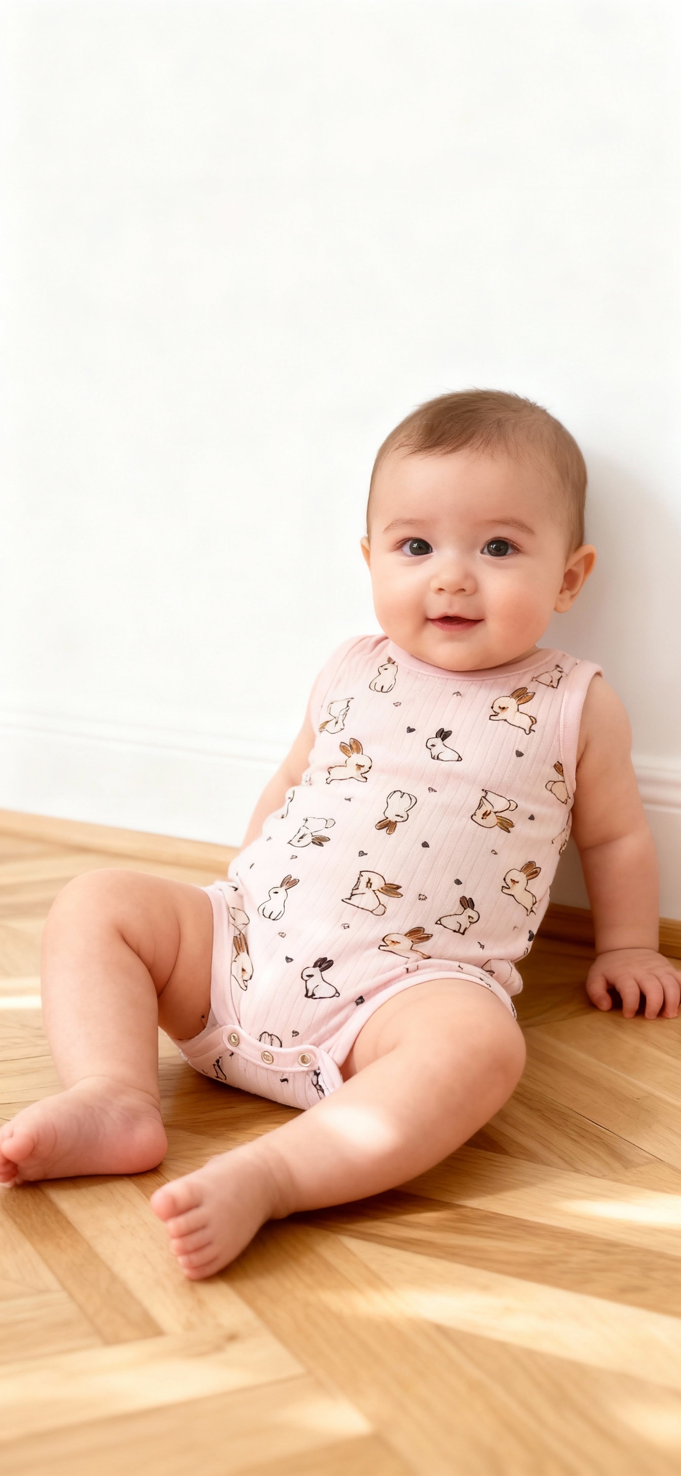 Sleeveless Baby Rabbit Bodysuit 3