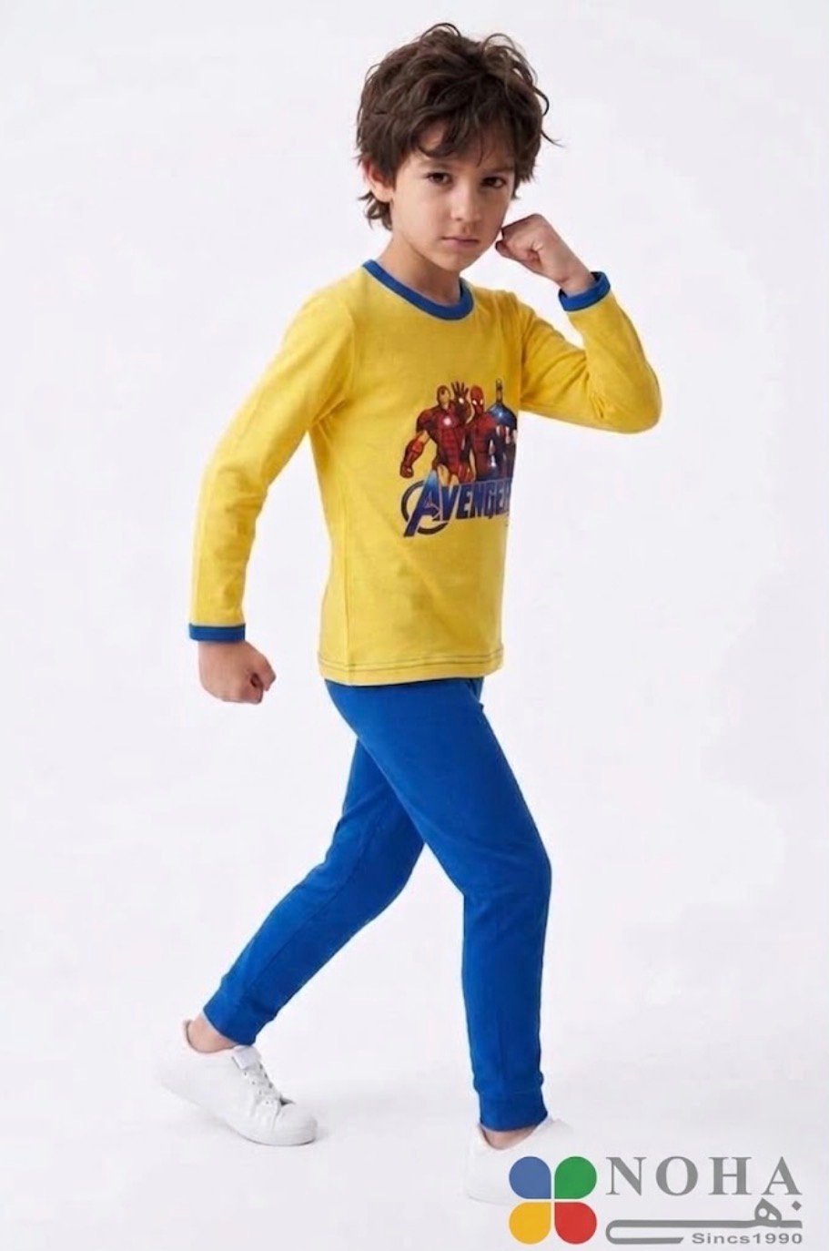Noha - BOYS' LONG-SLEEVE FULL-LENGTH PRINTED COLORFUL PIJAMA SET