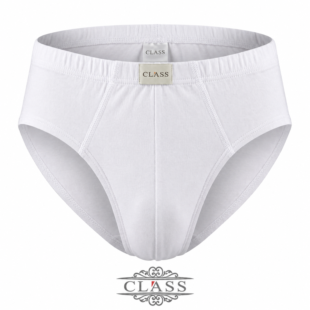 Men's White Underwear Briefs 2