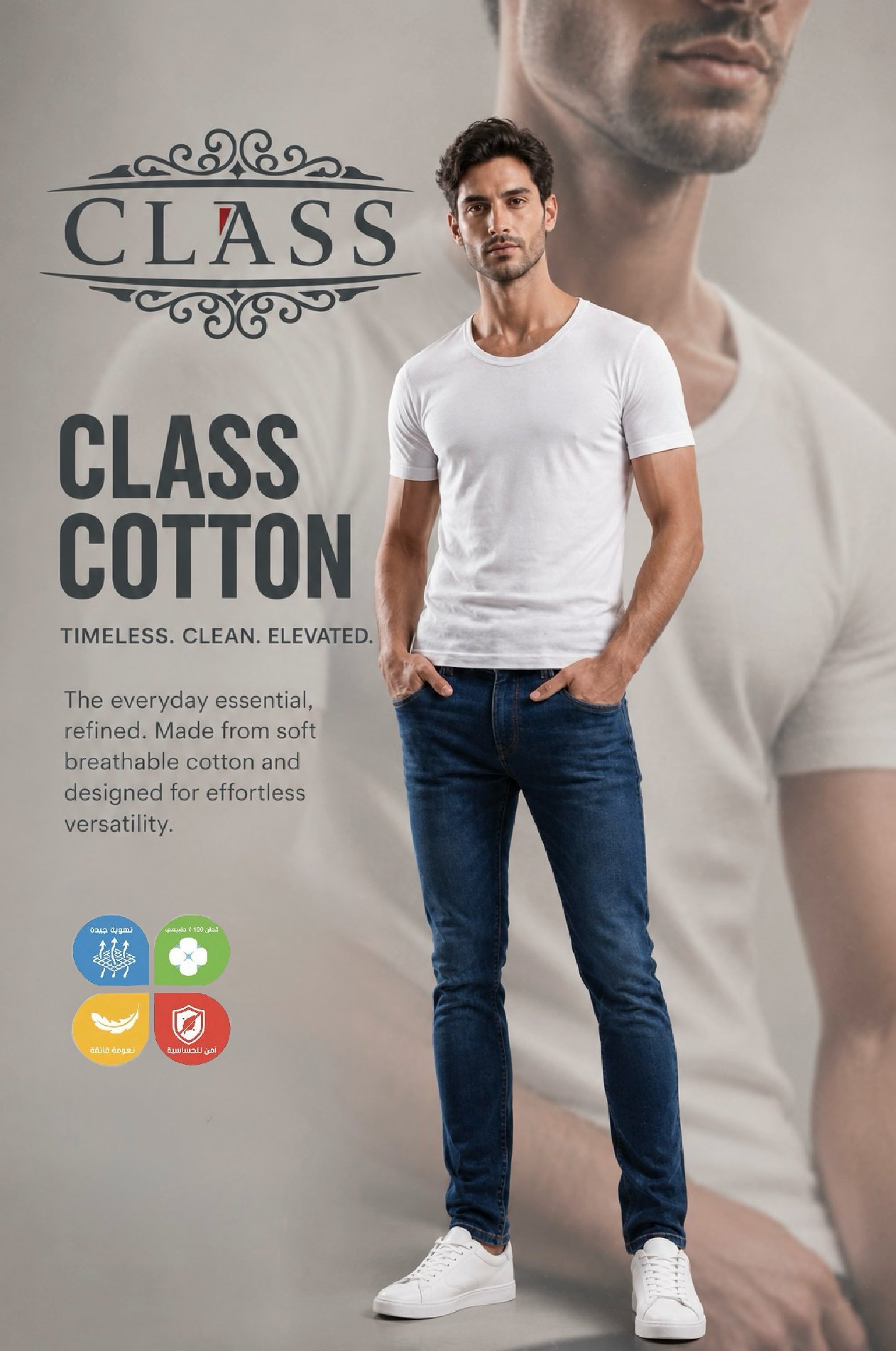 Noha - Men's Short Sleeve Round Neck